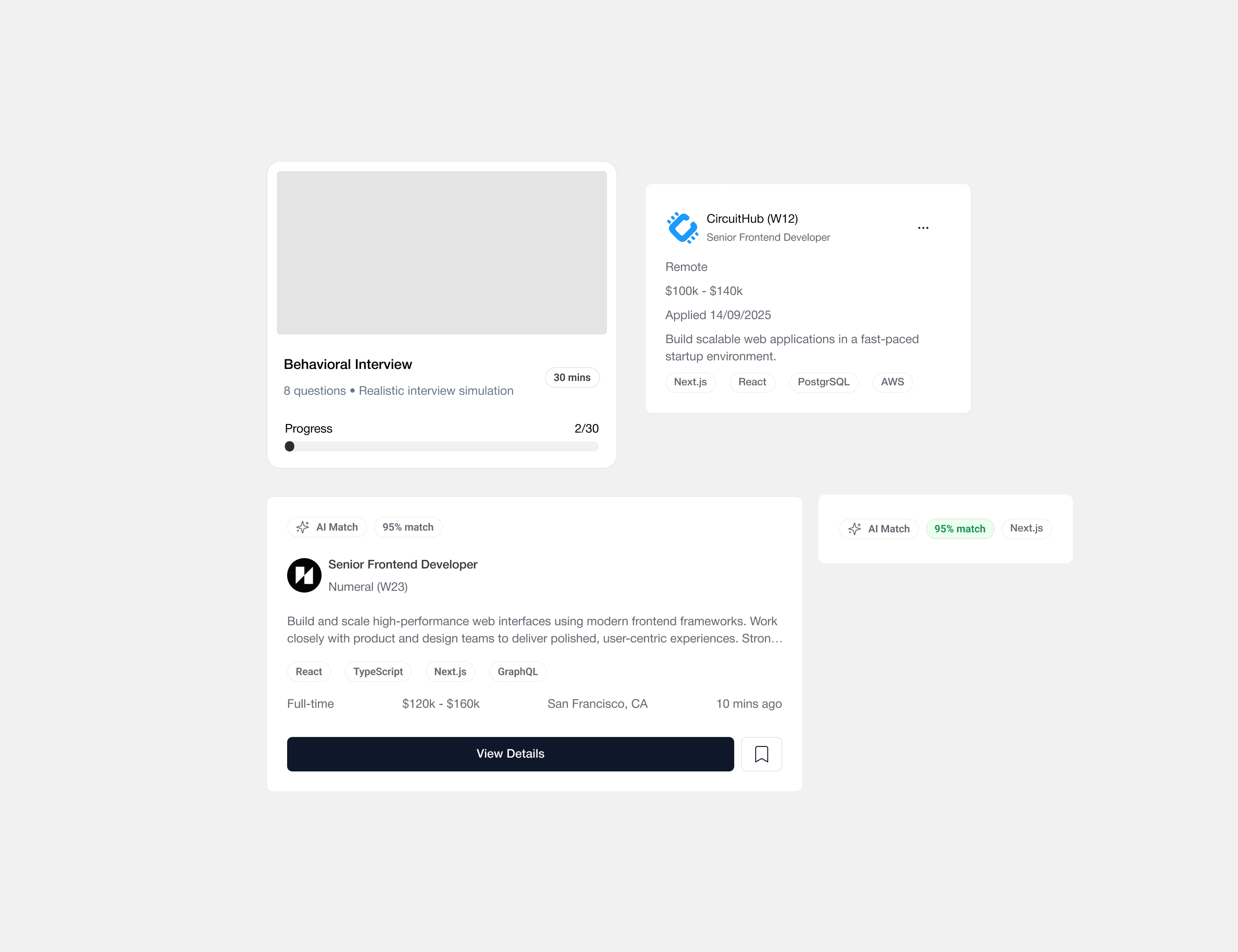 HireWise reusable component library